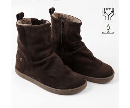 Ghete barefoot VELVET - Brown